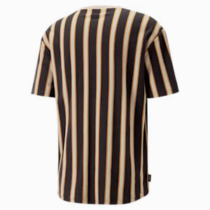 PUMA TEAM Striped Men's T-Shirt, PUMA Black