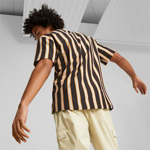 PUMA TEAM Striped Men's Relaxed Fit T-Shirt, PUMA Black, extralarge-IND