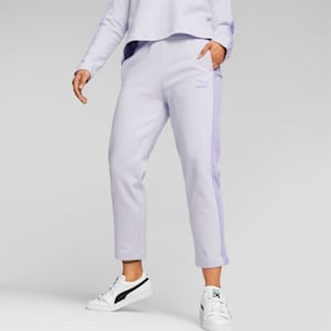 T7 Women's Regular Fit Trackpants, Spring Lavender, extralarge-IND