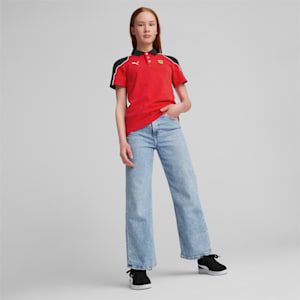 Ferrari Race Youth Regular Fit Polo, Rosso Corsa, extralarge-IND