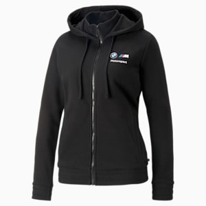 BMW M Motorsport Hooded Sweat Jacket Women, PUMA Black