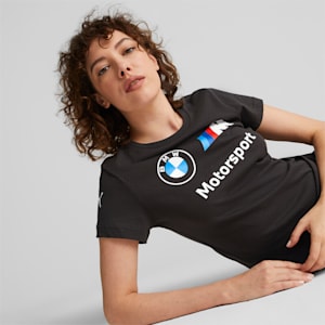 BMW M Motorsport ESS Women's Logo Tee, PUMA Black
