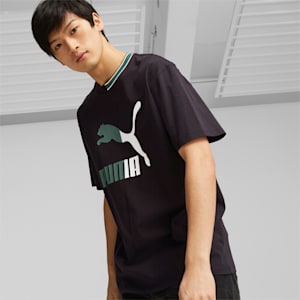 Camiseta con logo Split Classics para hombre, PUMA Black