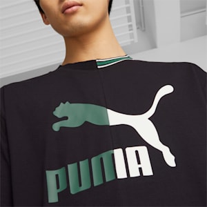 Camiseta con logo Split Classics para hombre, PUMA Black