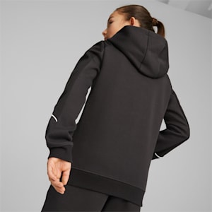 BMW M Motorsport Hooded Sweat Jacket Youth, PUMA Black