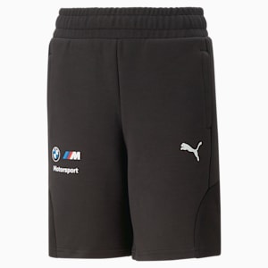 BMW M Motorsport Big Kids' Sweatshorts, PUMA Black, extralarge