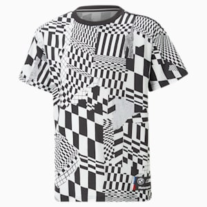 BMW M Motorsport All Over Print Youth T-Shirt, PUMA White-AOP