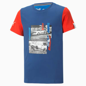BMW M Motorsport Big Kids' Car Graphic Tee, Pro Blue-M color