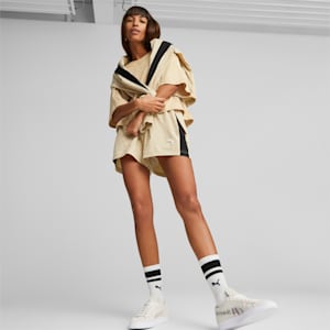 T7 Woven Women's Shorts, Light Sand