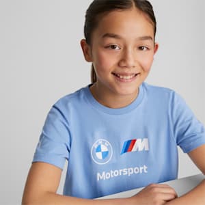 BMW M Motorsport ESS Big Kids' Logo Tee, Day Dream