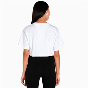 DARE TO Women's Relaxed Fit Crop Top, PUMA White, extralarge-IND