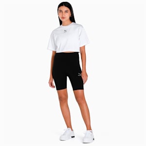 DARE TO Women's Relaxed Fit Crop Top, PUMA White, extralarge-IND