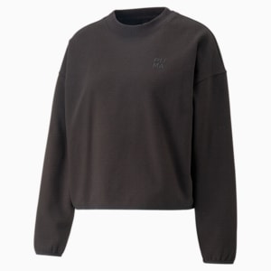 ウィメンズ インフューズ モックネック スウェットシャツ, PUMA Black