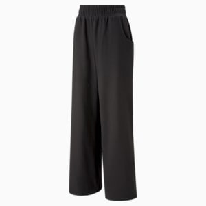 Infuse Women's Relaxed Fit Wide-Leg Pants, PUMA Black, extralarge-IND