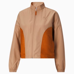 INFUSE Woven Women's Jacket, Dusty Tan