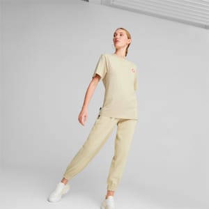 Downtown Women's Relaxed Graphic Tee, Granola