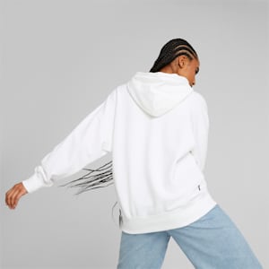 Downtown Women's Graphic Hoodie, PUMA White, extralarge