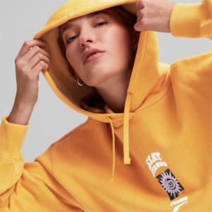 Sudadera gráfica con  gorra Downtown para mujer, Desert Clay