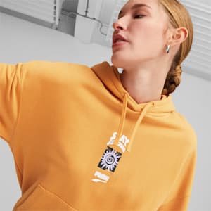 Downtown Women's Graphic Hoodie, Desert Clay, extralarge