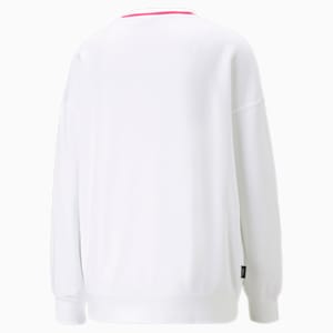 ウィメンズ PUMA TEAM モックネック スウェットシャツ, PUMA White