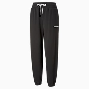PUMA Team Women's Relaxed Fit Sweat Pants, PUMA Black, extralarge-IND