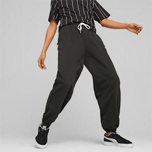 PUMA Team Women's Relaxed Fit Sweat Pants, PUMA Black, extralarge-IND