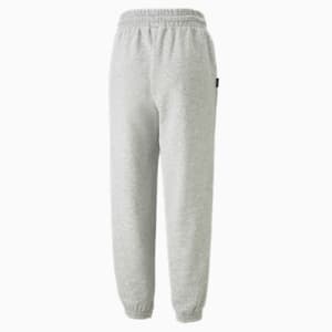 PUMA Team Women's Relaxed Fit Sweat Pants, Light Gray Heather, extralarge-IND