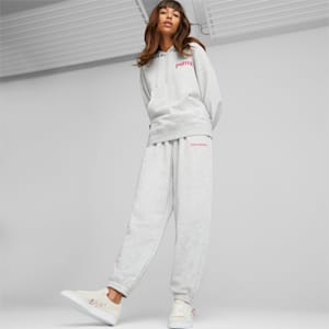 PUMA Team Women's Relaxed Fit Sweat Pants, Light Gray Heather, extralarge-IND
