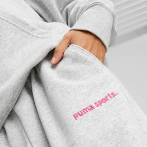 PUMA Team Women's Relaxed Fit Sweat Pants, Light Gray Heather, extralarge-IND
