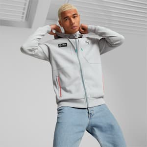 Mercedes-AMG Petronas Motorsport Hooded Jacket Men, Mercedes Team Silver