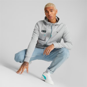 Mercedes-AMG Petronas Motorsport Hooded Jacket Men, Mercedes Team Silver