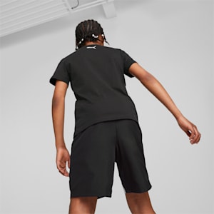 Scribble Dribble Big Kids' Basketball Tee, PUMA Black