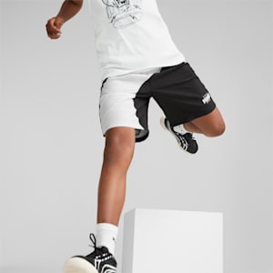 Clyde Big Kids' Basketball Shorts, PUMA Black