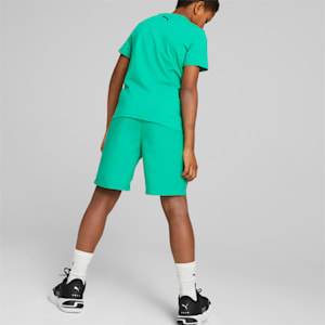Clyde Big Kids' Basketball Shorts, Grassy Green