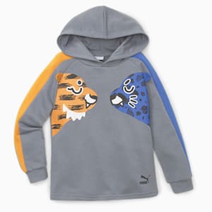 PUMA Mates T7 Little Kids' Hoodie, Gray Tile