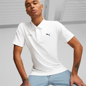 Mercedes AMG Petronas Cloudspun Men's Regular Fit Polo, PUMA White, extralarge-IND