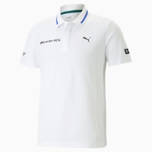 Mercedes-AMG Petronas Motorsport Men's Polo Shirt, PUMA White