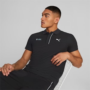 Mercedes AMG Petronas Men's Regular Fit Polo, PUMA Black, extralarge-IND