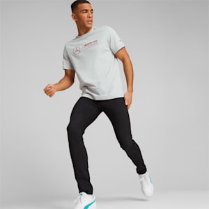 Mercedes AMG Petronas F1 Logo Men's Regular Fit T-Shirt, Mercedes Team Silver, extralarge-IND