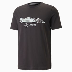 Mercedes AMG Petronas F1 Essential Car Graphic Men's T-shirt, PUMA Black