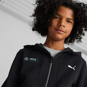 Mercedes-AMG Petronas Motorsport Hooded Sweat Jacket Youth, PUMA Black