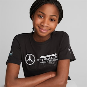Mercedes-AMG Petronas Motorsport Logo Tee Youth, PUMA Black
