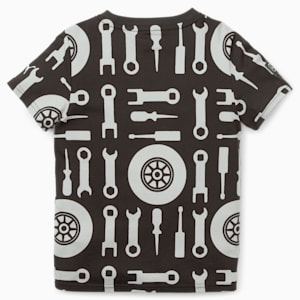 Mercedes AMG Petronas F1 All Over Print Kids' T-Shirt, PUMA Black