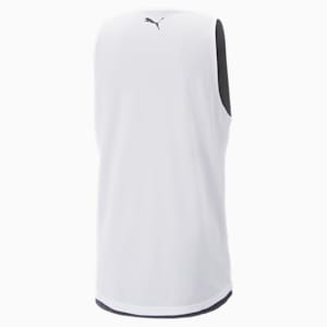 Give and Go Men's Basketball Reversible Tank Top, PUMA White-PUMA Black
