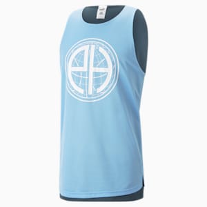Give and Go Men's Basketball Reversible Tank Top, Day Dream-Dark Night