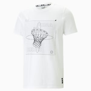 Clear Out Basketball Tee Men, PUMA White