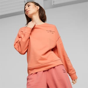 Classics RE:ESCAPE Crew Neck Sweater Women, Hibiscus Flower