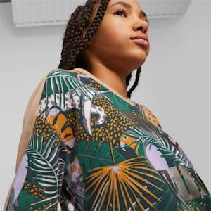 Sudadera Adolescentes T7 Vacay Queen Printed, Dusty Tan