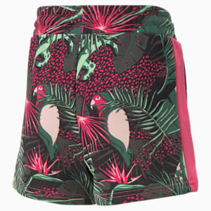 T7 Vacay Queen Big Kids' Printed Shorts, Glowing Pink