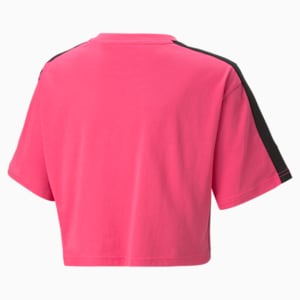 Camiseta estampada T7 Vacay Queen para niños grandes, Glowing Pink